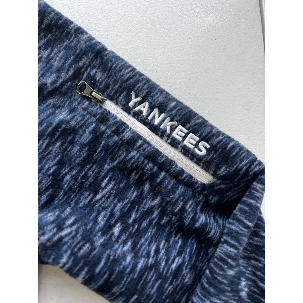 New York Yankees Fleece Jacket Womens Small Full Zip Blue Genuine Merchandise - Picture 3 of 11